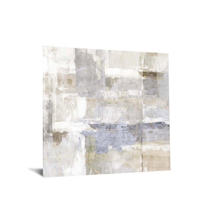 Floating Tempered Glass With Foil Puzzle - Gray