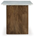 Isanti - Light Brown / White - Rectangular End Table Sacramento Furniture Store Furniture store in Sacramento