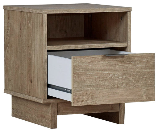 Oliah - Beige - One Drawer Night Stand - 20'' Width Sacramento Furniture Store Furniture store in Sacramento