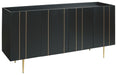 Brentburn - Black / Gold Finish - Accent Cabinet Sacramento Furniture Store Furniture store in Sacramento