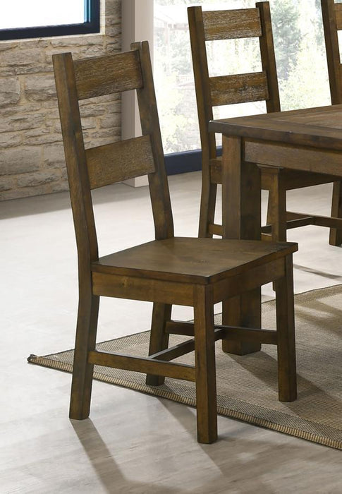 Coleman - Dining Side Chairs (Set of 2) - Rustic Golden Brown Sacramento Furniture Store Furniture store in Sacramento