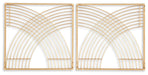 Dalkins - Gold Finish - Wall Decor Set (Set of 2) Sacramento Furniture Store Furniture store in Sacramento