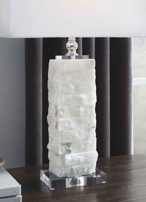 Malise - White - Alabaster Table Lamp Sacramento Furniture Store Furniture store in Sacramento