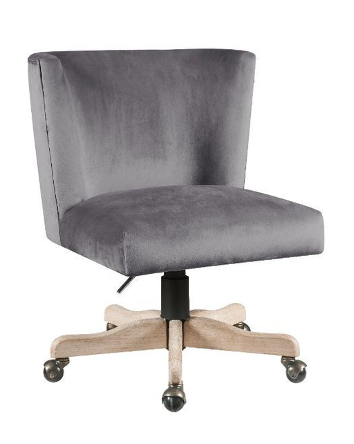 Cliasca - Office Chair - Gray Velvet Sacramento Furniture Store Furniture store in Sacramento