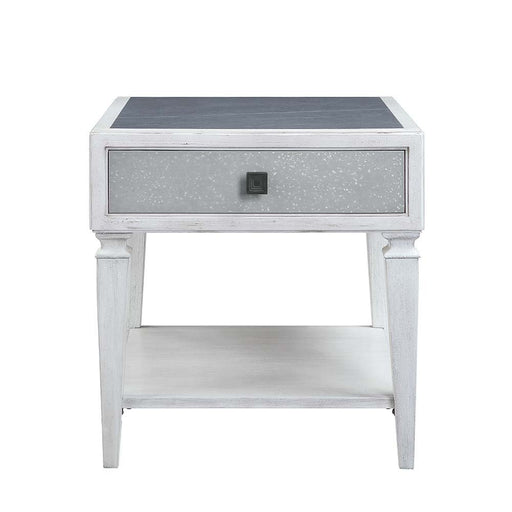 Katia - End Table - Rustic Gray & Weathered White Finish Sacramento Furniture Store Furniture store in Sacramento