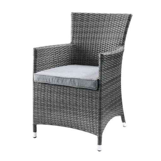 Tashelle - Patio Bistro Set - Gray Fabric & Gray Wicker Sacramento Furniture Store Furniture store in Sacramento
