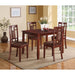 Sonata - Dining Table - Cherry & Chocolate Microfiber Sacramento Furniture Store Furniture store in Sacramento