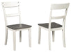 Nelling - White / Brown / Beige - Dining Room Side Chair (Set of 2) Sacramento Furniture Store Furniture store in Sacramento