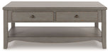 Charina - Antique Gray - Rectangular Cocktail Table Sacramento Furniture Store Furniture store in Sacramento