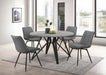 Neil - 5 Piece Round Dining Set - Concrete And Gray Sacramento Furniture Store Furniture store in Sacramento