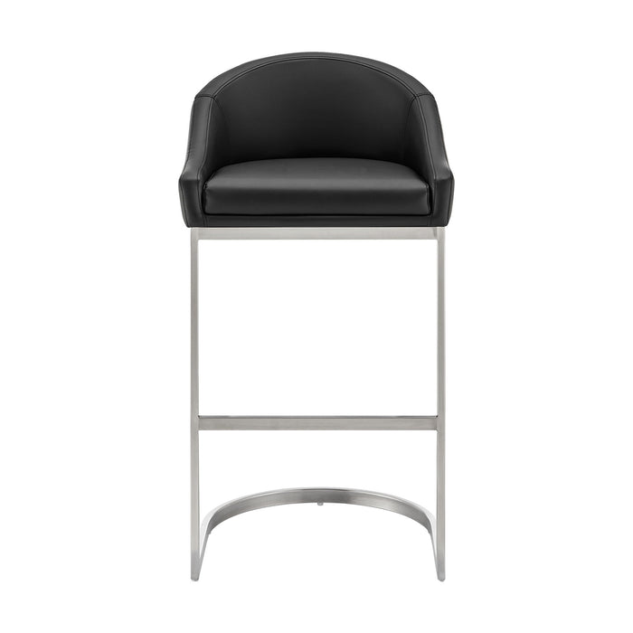 Katherine - Bar Stool - Brushed Steel