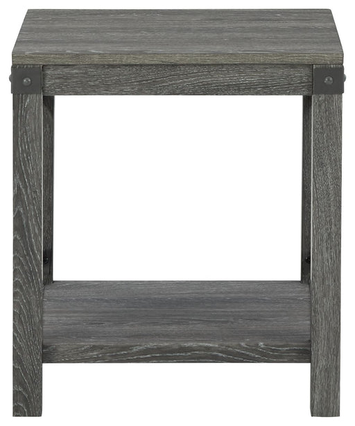 Freedan - Grayish Brown - Square End Table Sacramento Furniture Store Furniture store in Sacramento