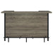 Bellemore - Bar Unit With Footrest - Gray Driftwood And Black Sacramento Furniture Store Furniture store in Sacramento