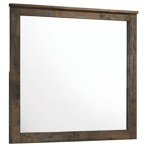 Woodmont - Rectangle Dresser Mirror - Rustic Golden Brown Sacramento Furniture Store Furniture store in Sacramento