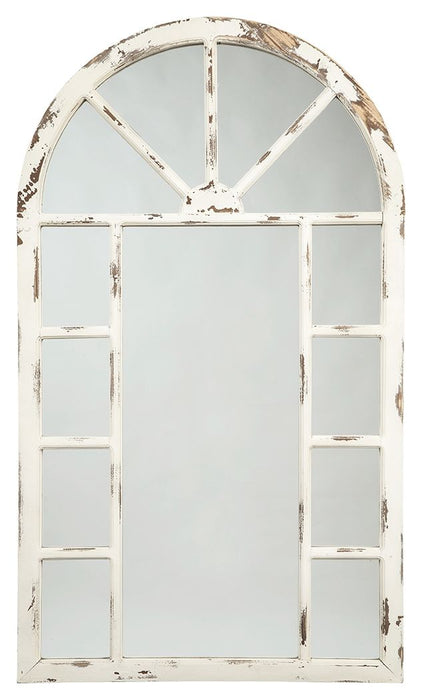 Divakar - Antique White - Accent Mirror Sacramento Furniture Store Furniture store in Sacramento
