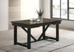 Malia - Rectangular Dining Table With Refractory Extension Leaf - Black Sacramento Furniture Store Furniture store in Sacramento