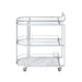 Inyo - Serving Cart - Clear Glass & Chrome Finish Sacramento Furniture Store Furniture store in Sacramento