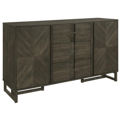 Kelly - 3-Drawer Storage Dining Sideboard Server - Dark Gray Sacramento Furniture Store Furniture store in Sacramento