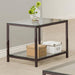 Trini - End Table With Glass Shelf - Black Nickel Sacramento Furniture Store Furniture store in Sacramento