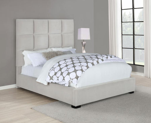 Panes - Tufted Upholstered Panel Bed Sacramento Furniture Store Furniture store in Sacramento