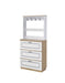 Hewett - Shoe Cabinet - Light Oak & White Finish Sacramento Furniture Store Furniture store in Sacramento