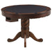 Turk - 3-In-1 Round Pedestal Game Table - Tobacco Sacramento Furniture Store Furniture store in Sacramento