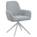 Abby - Flare Arm Side Chair - Light Gray And Chrome Sacramento Furniture Store Furniture store in Sacramento