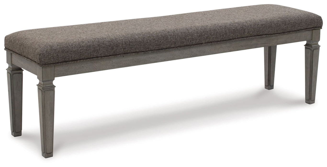 Lexorne - Gray - Large Uph Dining Room Bench Sacramento Furniture Store Furniture store in Sacramento