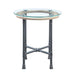 Brantley - End Table - Clear Glass & Sandy Gray Finish Sacramento Furniture Store Furniture store in Sacramento