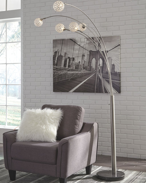 Winter - Silver Finish - Metal Arc Lamp Sacramento Furniture Store Furniture store in Sacramento