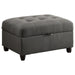 Stonenesse - Upholstered Tufted Sectional With Storage Ottoman - Gray Sacramento Furniture Store Furniture store in Sacramento