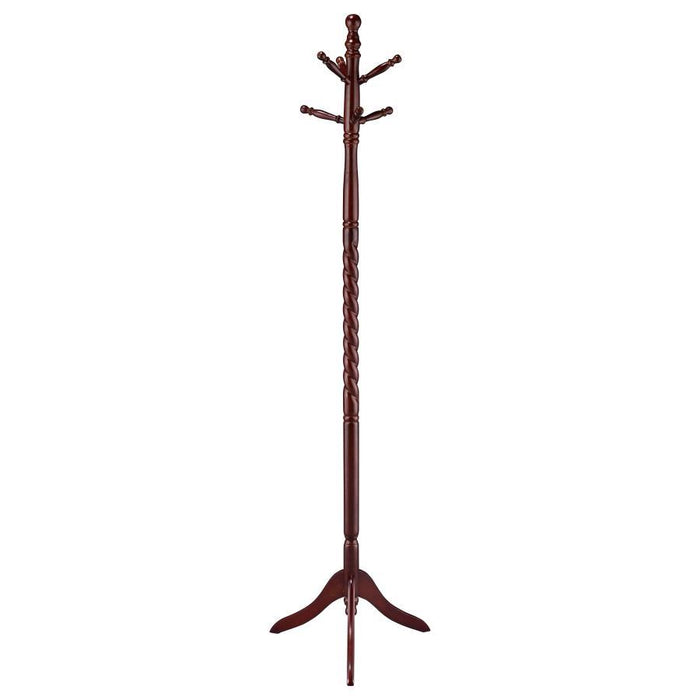 Riona - 2-Tier Coat Rack - Merlot Sacramento Furniture Store Furniture store in Sacramento