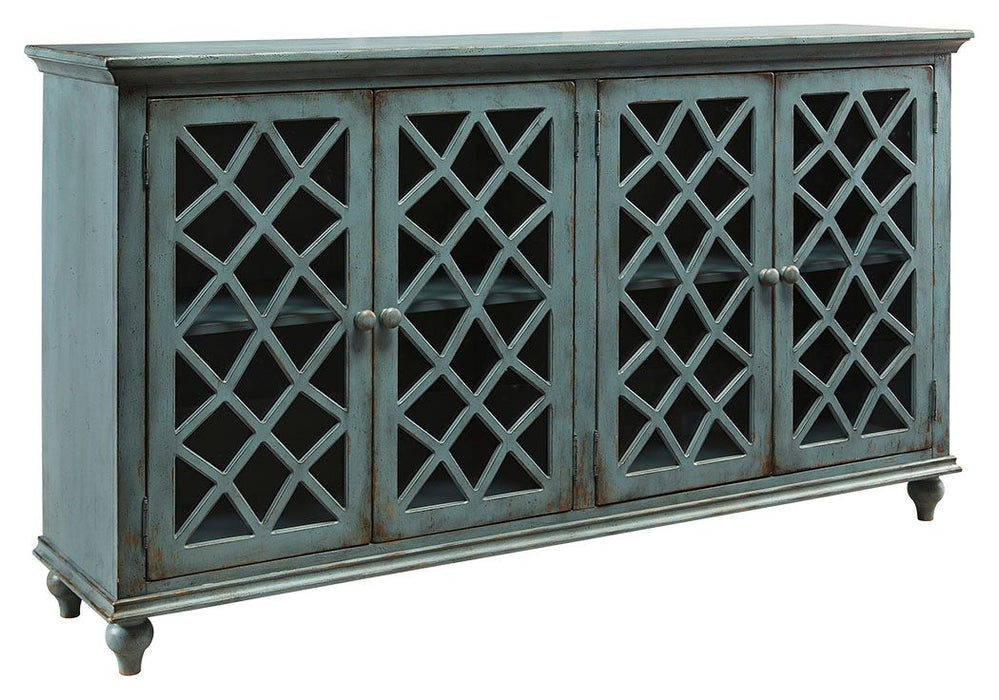 Mirimyn - Antique Teal - Accent Cabinet - Vintage Finish Sacramento Furniture Store Furniture store in Sacramento