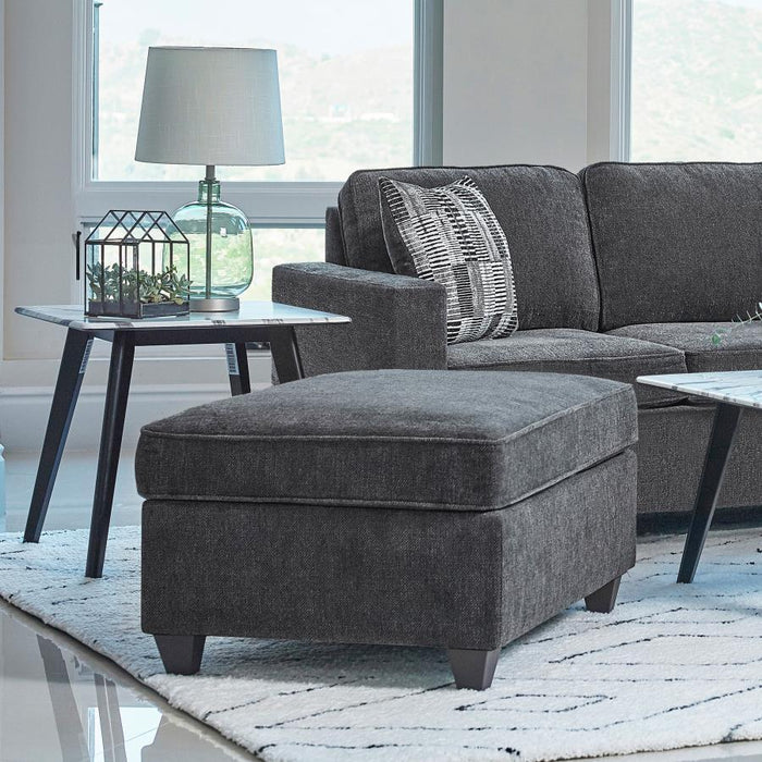 Mccord - Upholstered Ottoman - Dark Gray