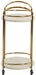 Tarica - Cream / Gold Finish - Bar Cart Sacramento Furniture Store Furniture store in Sacramento