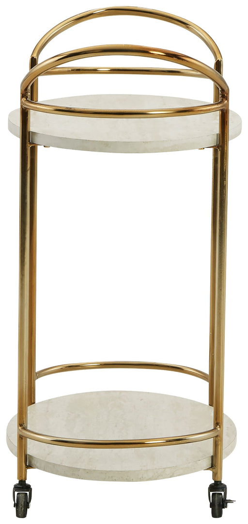 Tarica - Cream / Gold Finish - Bar Cart Sacramento Furniture Store Furniture store in Sacramento