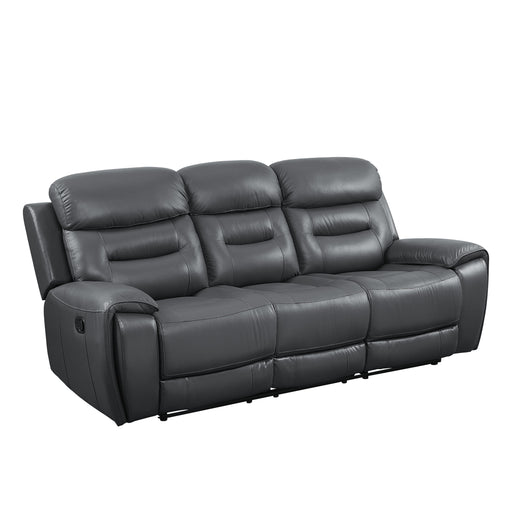 Lamruil - Sofa - Gray Top Grain Leather Sacramento Furniture Store Furniture store in Sacramento