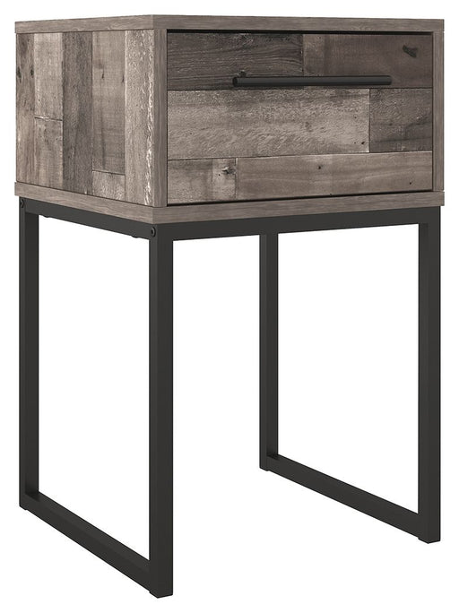 Neilsville - Black / Gray - One Drawer Night Stand Sacramento Furniture Store Furniture store in Sacramento