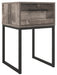 Neilsville - Black / Gray - One Drawer Night Stand Sacramento Furniture Store Furniture store in Sacramento