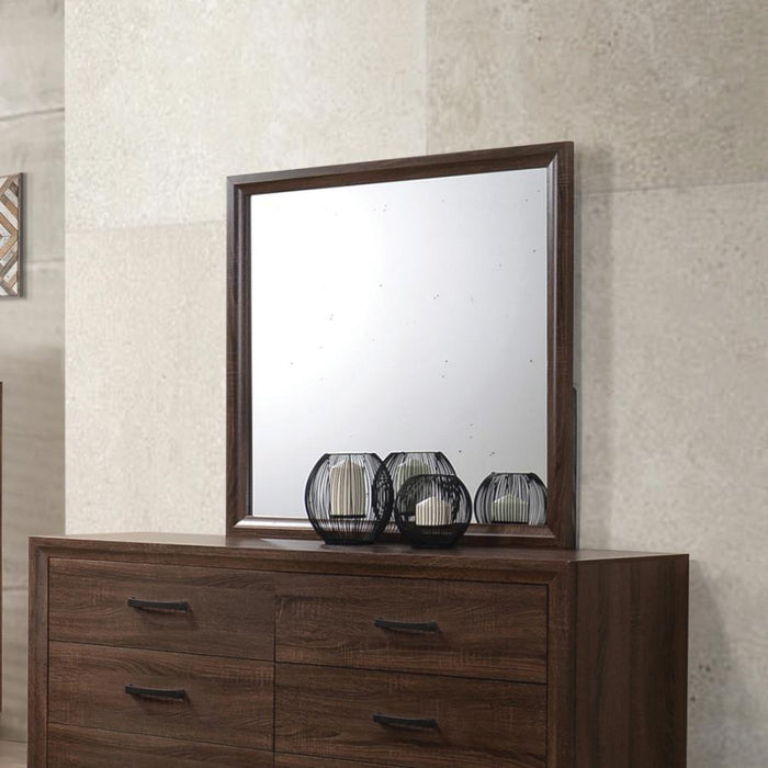 Brandon - Framed Dresser Mirror - Medium WArm - Brown Sacramento Furniture Store Furniture store in Sacramento