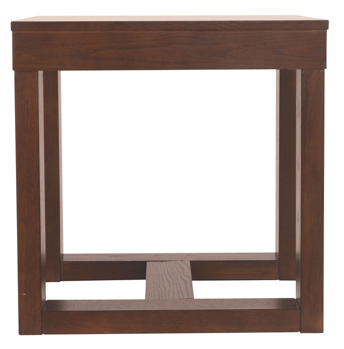 Watson - Dark Brown - Square End Table Sacramento Furniture Store Furniture store in Sacramento