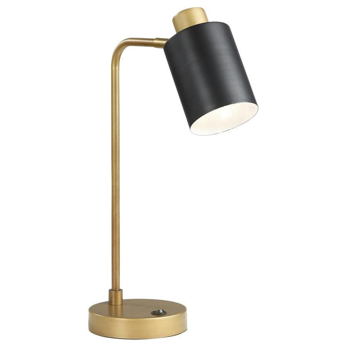 Cherise - Adjustable Shade Table Lamp - Antique Brass And Matte Black Sacramento Furniture Store Furniture store in Sacramento