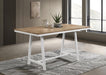 Hollis - Rectangular Counter Height Dining Table - Brown And White Sacramento Furniture Store Furniture store in Sacramento