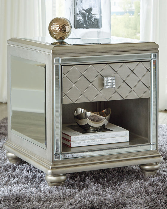 Chevanna - Platinum - Rectangular End Table Sacramento Furniture Store Furniture store in Sacramento