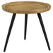 Zoe - Round End Table With Trio Legs - Natural And Black Sacramento Furniture Store Furniture store in Sacramento