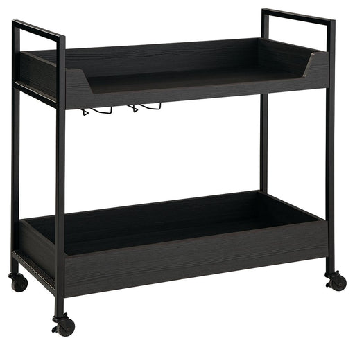 Yarlow - Black / Gray - Bar Cart Sacramento Furniture Store Furniture store in Sacramento