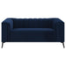 Chalet - Tuxedo Arm Loveseat - Blue Sacramento Furniture Store Furniture store in Sacramento