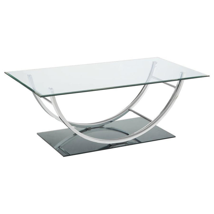 Danville - U-Shaped Coffee Table - Chrome Sacramento Furniture Store Furniture store in Sacramento