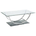 Danville - U-Shaped Coffee Table - Chrome Sacramento Furniture Store Furniture store in Sacramento