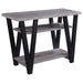 Stevens - V-Shaped Sofa Table - Black And Antique Gray Sacramento Furniture Store Furniture store in Sacramento